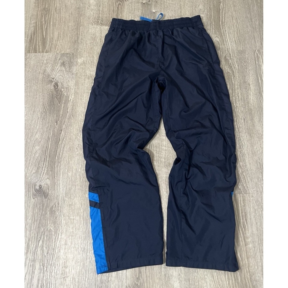 Vintage Starter Track Pants M Navy Windbreaker Baggy Y2K Sportswear 32x29.5